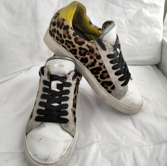 Zadig & Voltaire sneakers distressed pony hair  40 - Picture 13 of 16